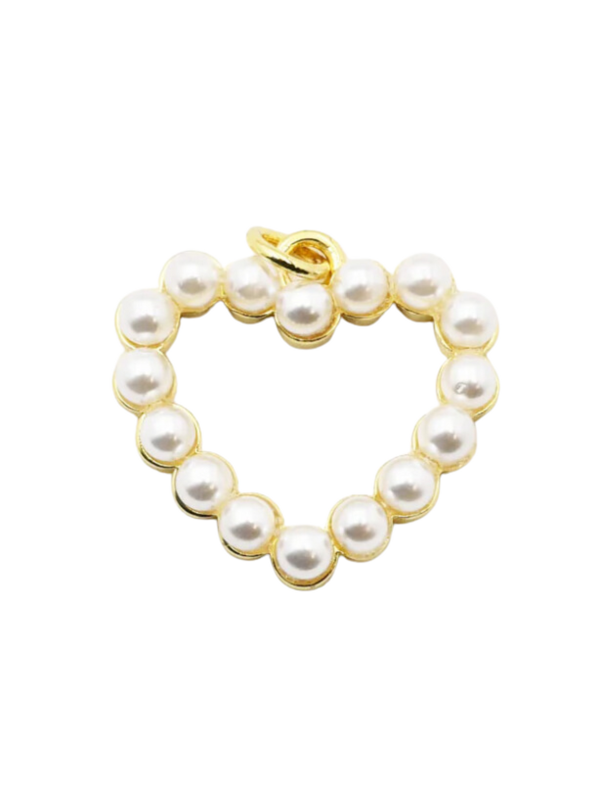 Pearl Heart Charm