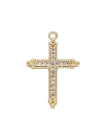Mini Gothic Cross Charm