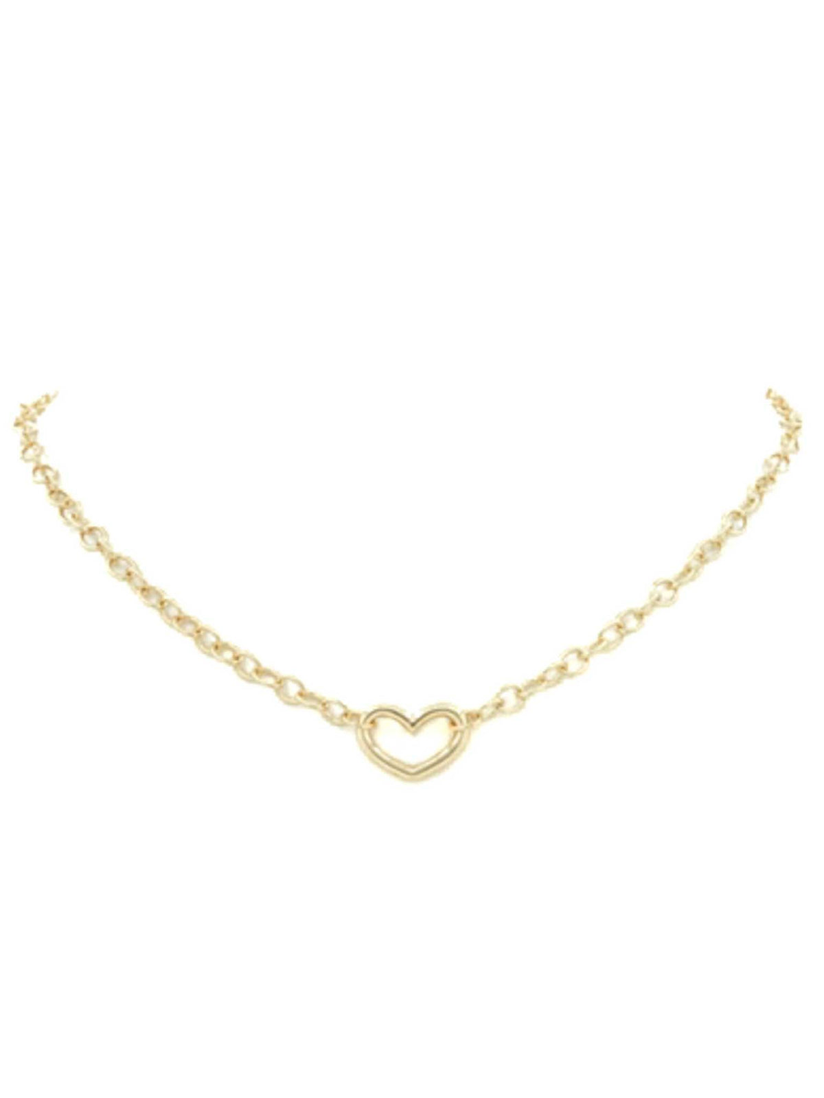 Small Open Heart Necklace